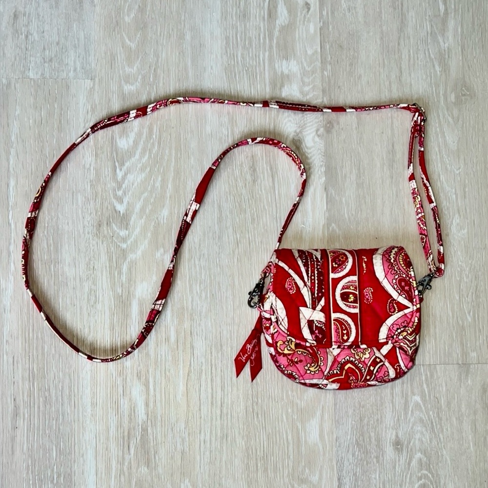 Vera Bradley Red Paisley Crossbody Bag